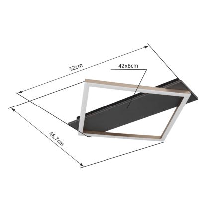 Brilagi - LED-taklampa AXIS LED/18W/230V