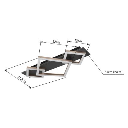 Brilagi - LED-taklampa AXIS LED/24W/230V
