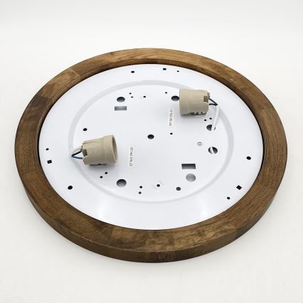 Brilagi - LED Taklampa BELLADONNA 2xE27/15W/230V diameter 40 cm vit/ek