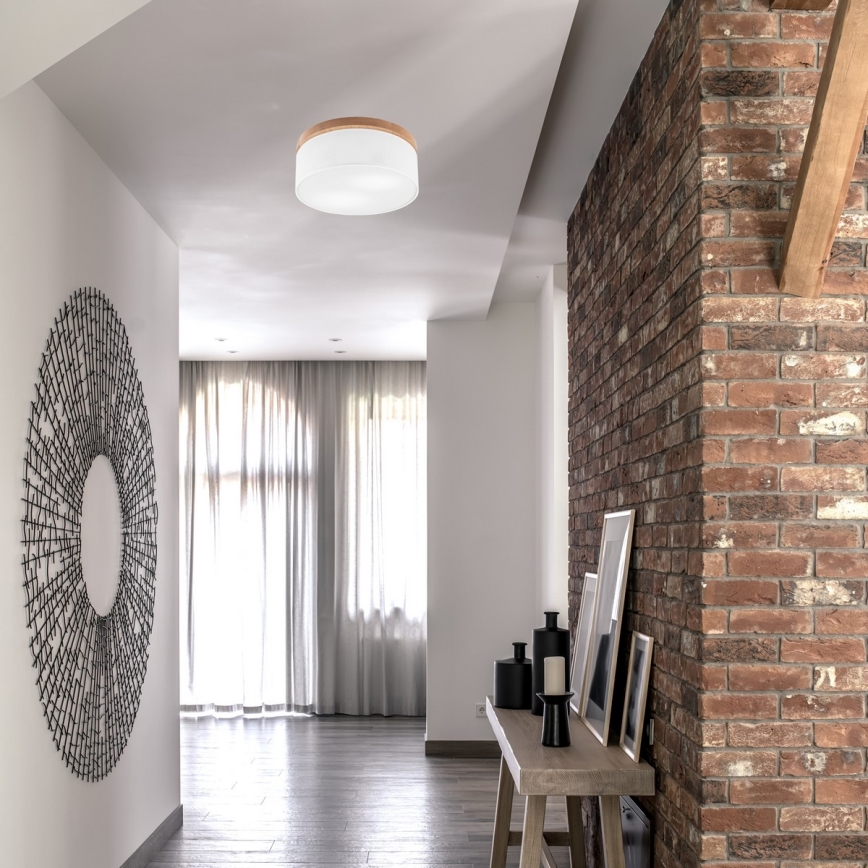 Brilagi - LED Taklampa BELLADONNA 2xE27/15W/230V Ø 40 cm vit/ek