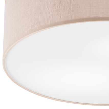 Brilagi - LED Taklampa BELLADONNA 2xE27/15W/230V Ø 40 cm beige/ek