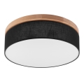 Brilagi - LED Taklampa BELLADONNA 3xE27/15W/230V svart/ek
