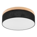 Brilagi - LED Taklampa BELLADONNA 3xE27/15W/230V svart/tall