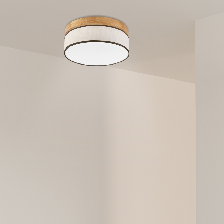 Brilagi - LED Taklampa BELLADONNA LED/20W/230V diameter 30 cm kräm/ek