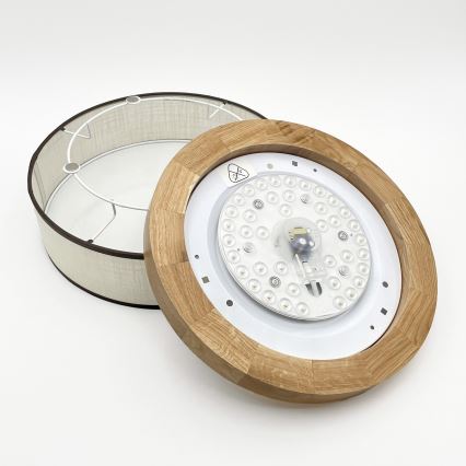 Brilagi - LED Taklampa BELLADONNA LED/20W/230V diameter 30 cm kräm/ek
