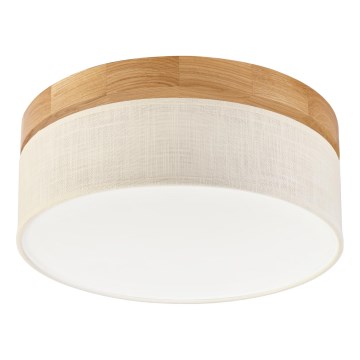 Brilagi - LED Taklampa BELLADONNA LED/20W/230V Ø 30 cm krämfärgad/ek