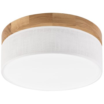 Brilagi - LED Taklampa BELLADONNA LED/20W/230V Ø 30 cm vit/eik