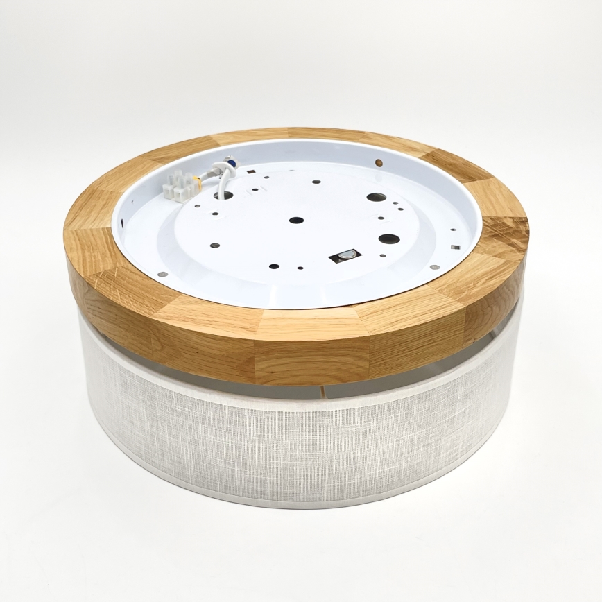 Brilagi - LED Taklampa BELLADONNA LED/20W/230V Ø 30 cm vit/eik