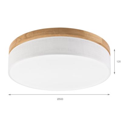 Brilagi - LED Taklampa BELLADONNA LED/36W/230V diam. 50 cm vit/ek