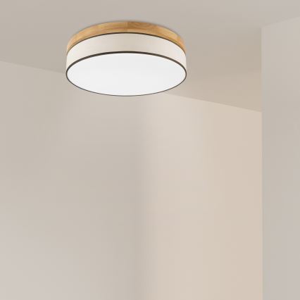 Brilagi - LED Taklampa BELLADONNA LED/36W/230V Ø 50 cm crème/ek