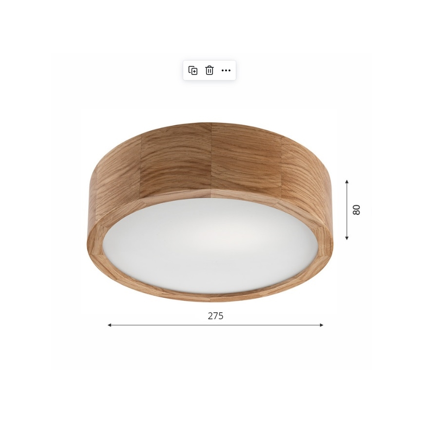 Brilagi - LED taklampa CARVALHO 1xE27/60W/230V ek diameter 27,5 cm