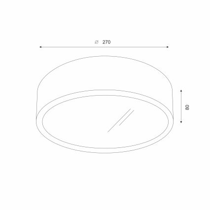 Brilagi - LED Taklampa CARVALHO 1xE27/60W/230V ek diameter 27 cm
