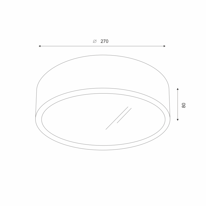 Brilagi - LED Taklampa CARVALHO 1xE27/60W/230V ek diameter 27 cm