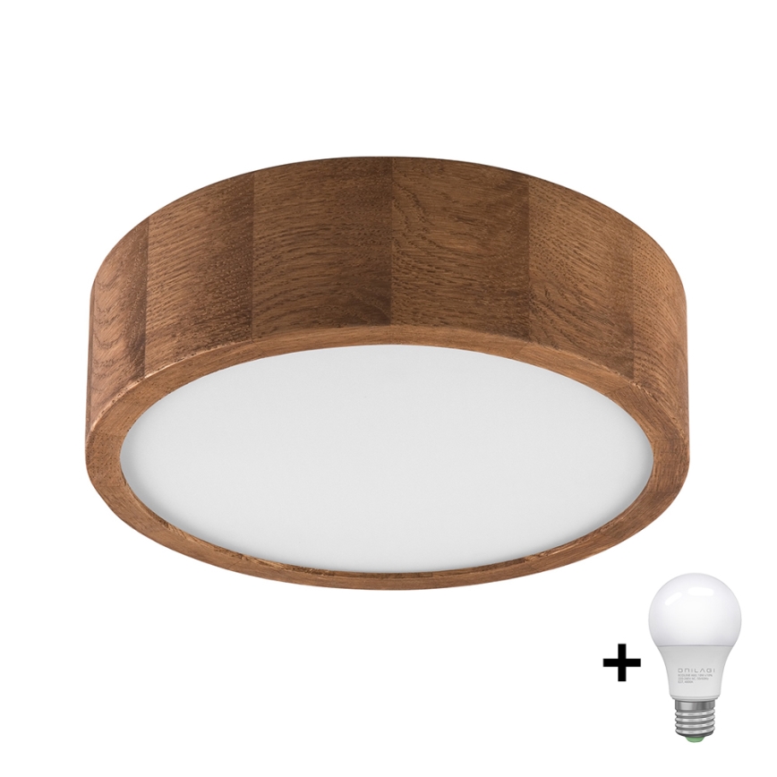 Brilagi - LED taklampa CARVALHO 1xE27/60W/230V ek körsbär diameter 27 cm