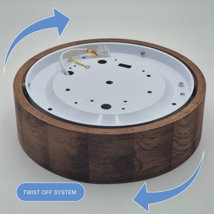 Brilagi - LED taklampa CARVALHO 1xE27/60W/230V ek körsbär diameter 27 cm