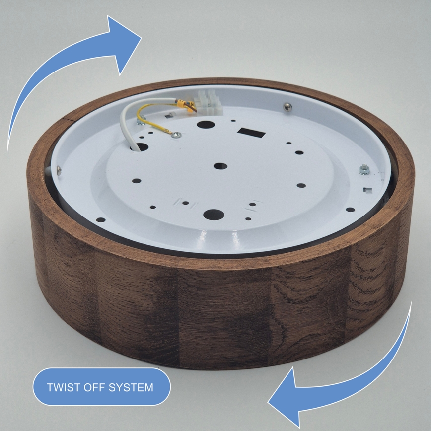 Brilagi - LED taklampa CARVALHO 1xE27/60W/230V ek körsbär diameter 27 cm