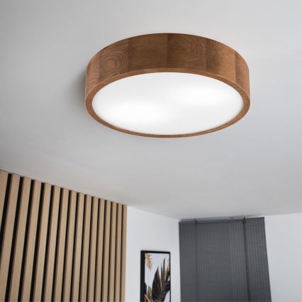 Brilagi - LED taklampa CARVALHO 2xE27/60W/230V ek körsbär diameter 37 cm