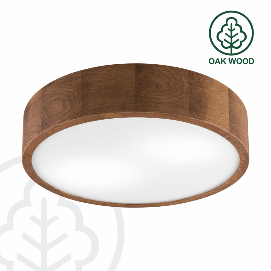 Brilagi - LED taklampa CARVALHO 2xE27/60W/230V ek körsbär diameter 37 cm