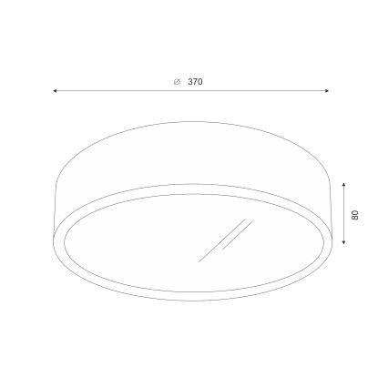 Brilagi - LED taklampa CARVALHO 2xE27/60W/230V ek körsbär diameter 37 cm