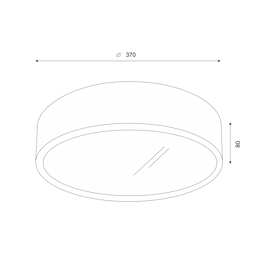 Brilagi - LED taklampa CARVALHO 2xE27/60W/230V ek körsbär diameter 37 cm