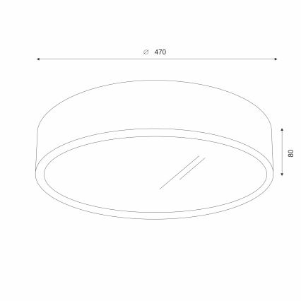Brilagi - LED taklampa CARVALHO 3xE27/60W/230V ek körsbär diameter 47 cm