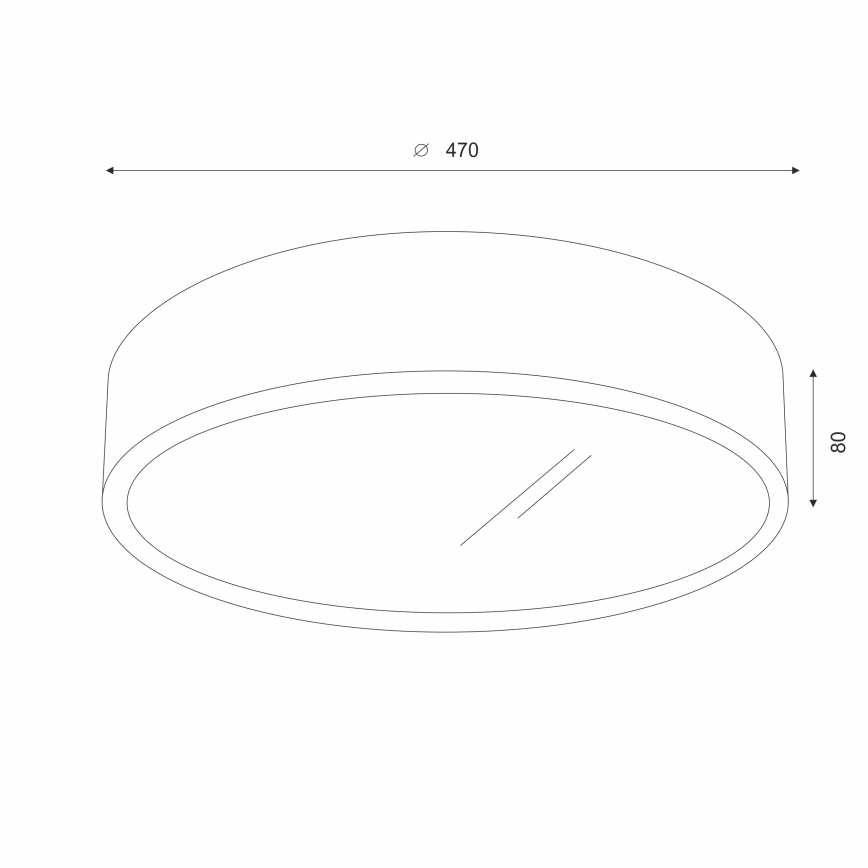 Brilagi - LED taklampa CARVALHO 3xE27/60W/230V ek körsbär diameter 47 cm