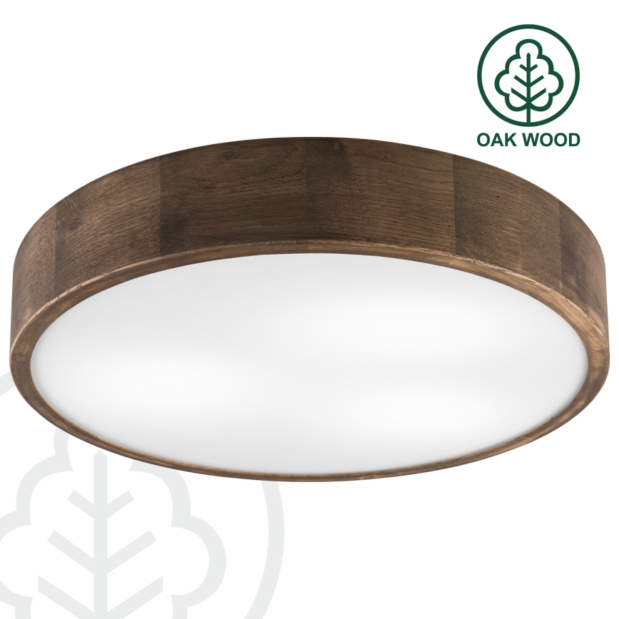 Brilagi - LED Taklampa CARVALHO 3xE27/60W/230V ek valnöt pr. 47 cm