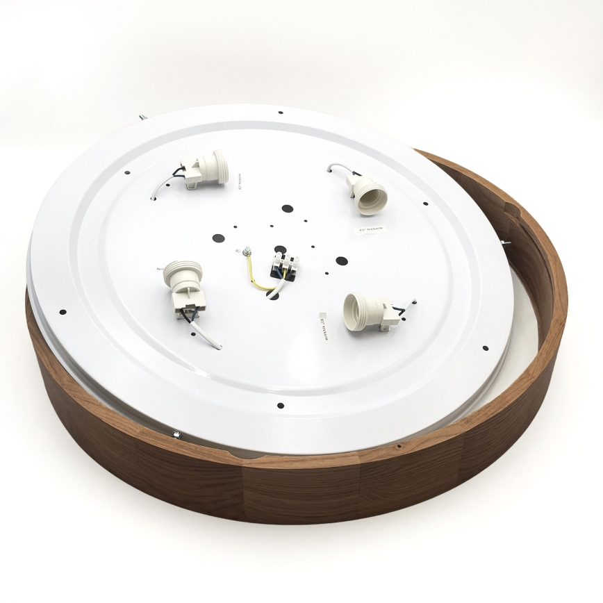 Brilagi - LED taklampa CARVALHO 4xE27/60W/230V ek/körsbär Ø 57,5 cm