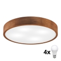 Brilagi - LED Taklampa CARVALHO 4xE27/60W/230V ek (tulpan) pr. 57,5 cm