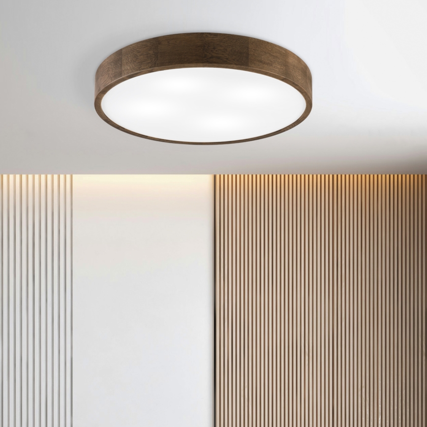 Brilagi - LED Taklampa CARVALHO 4xE27/60W/230V valnöt Ø 57,5 cm