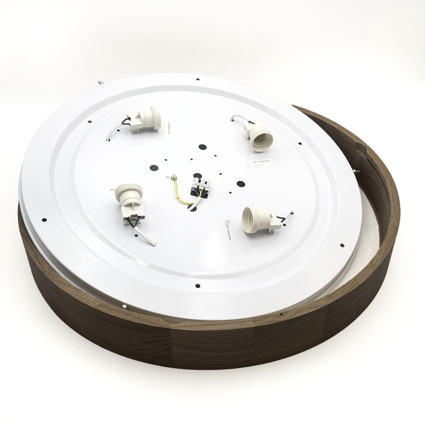 Brilagi - LED Taklampa CARVALHO 4xE27/60W/230V valnöt Ø 57,5 cm