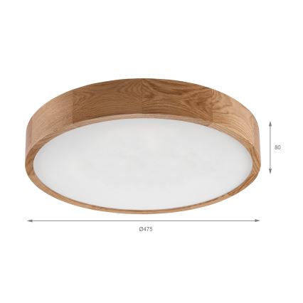 Brilagi - LED taklampa CARVALHO LED/36W/230V ek Ø 47,5 cm