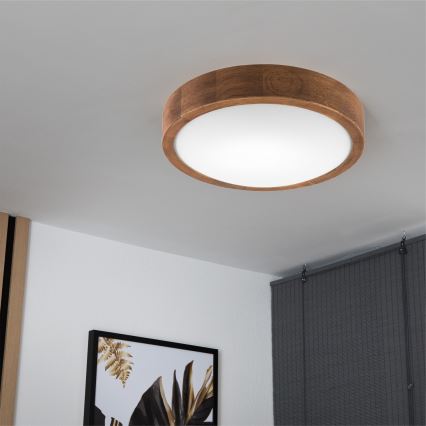 Brilagi - LED taklampa CARVALHO SLIM 1xE27/60W/230V ek körsbär diameter 27 cm