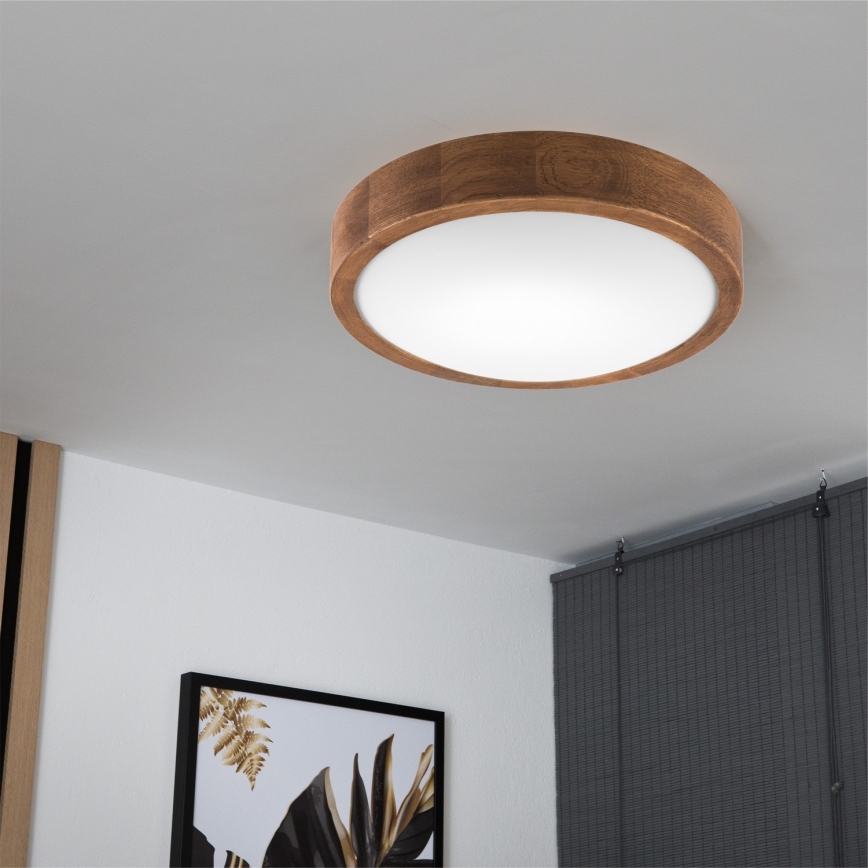 Brilagi - LED taklampa CARVALHO SLIM 1xE27/60W/230V ek körsbär diameter 27 cm