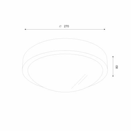 Brilagi - LED taklampa CARVALHO SLIM 1xE27/60W/230V ek körsbär diameter 27 cm