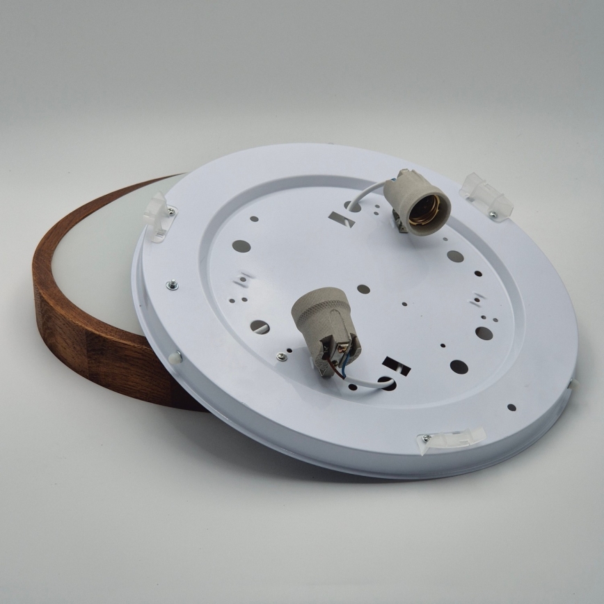 Brilagi - LED taklampa CARVALHO SLIM 2xE27/60W/230V ek körsbär diameter 37 cm