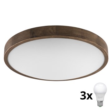 Brilagi - LED Taklampa CARVALHO SLIM 3xE27/60W/230V ek diameter 47 cm