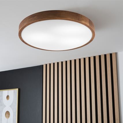 Brilagi - LED taklampa CARVALHO SLIM 3xE27/60W/230V ek körsbär diameter 47 cm