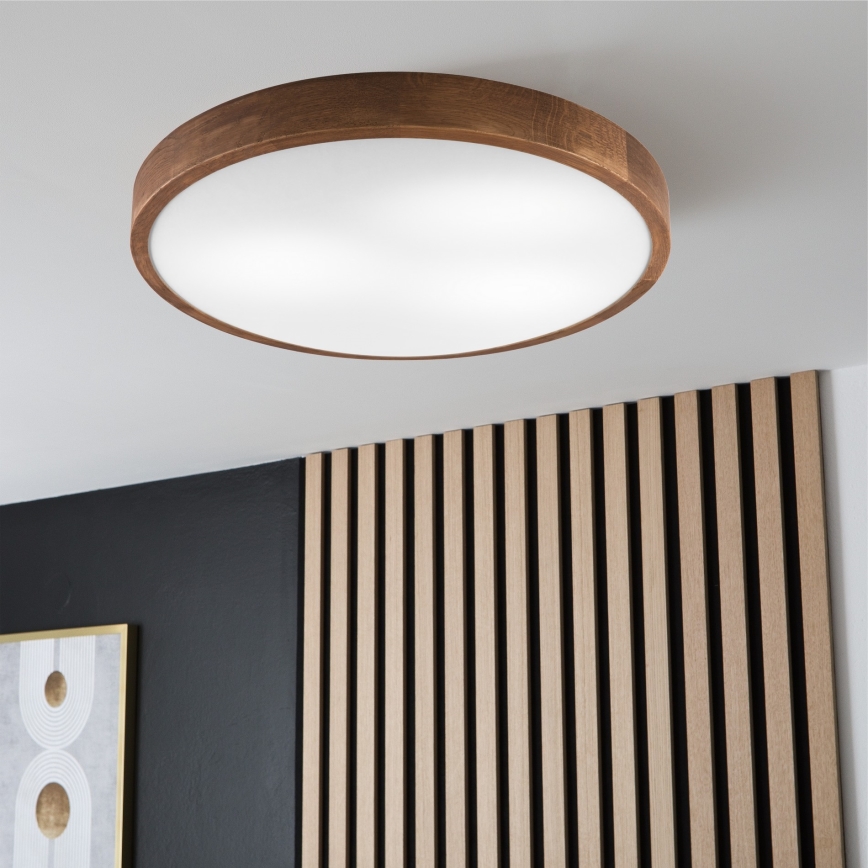 Brilagi - LED taklampa CARVALHO SLIM 3xE27/60W/230V ek körsbär diameter 47 cm