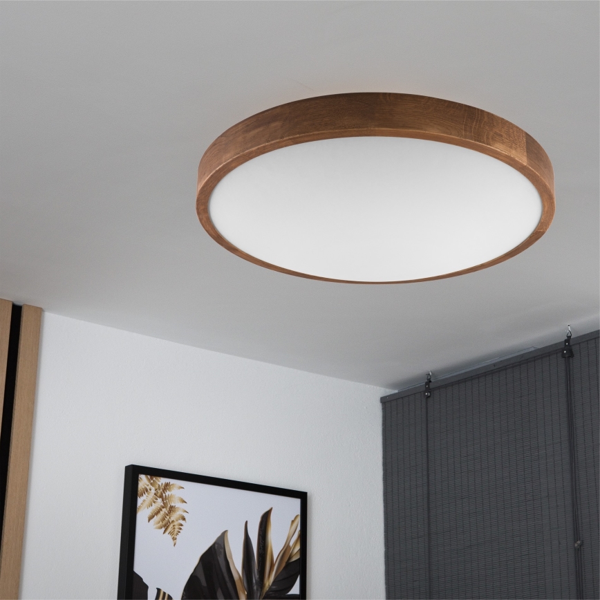Brilagi - LED taklampa CARVALHO SLIM 3xE27/60W/230V ek körsbär diameter 47 cm