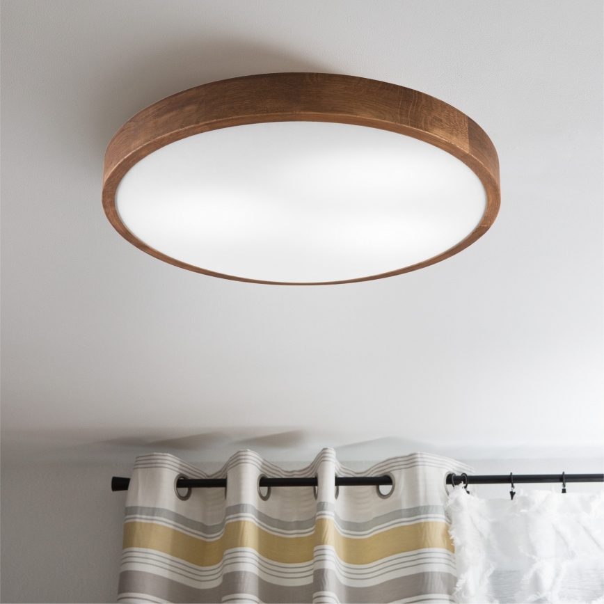 Brilagi - LED taklampa CARVALHO SLIM 3xE27/60W/230V ek körsbär diameter 47 cm