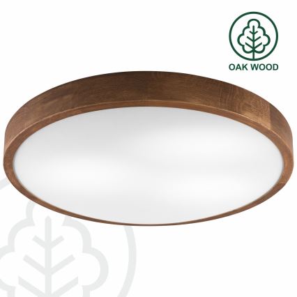 Brilagi - LED taklampa CARVALHO SLIM 3xE27/60W/230V ek körsbär diameter 47 cm