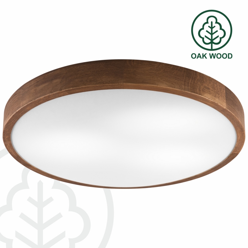 Brilagi - LED taklampa CARVALHO SLIM 3xE27/60W/230V ek körsbär diameter 47 cm