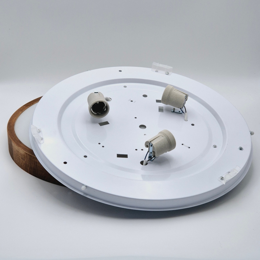 Brilagi - LED taklampa CARVALHO SLIM 3xE27/60W/230V ek körsbär diameter 47 cm