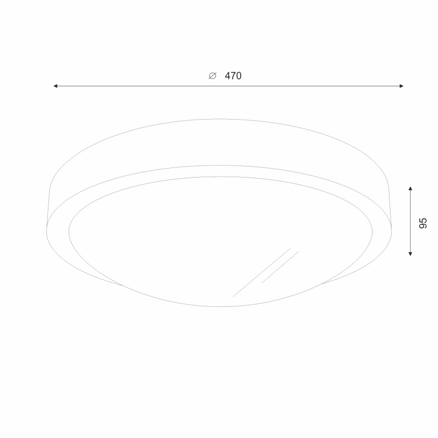 Brilagi - LED taklampa CARVALHO SLIM 3xE27/60W/230V ek körsbär diameter 47 cm