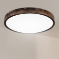 Brilagi - LED-taklampa CARVALHO SLIM SMOKEY LED/36W/230V ek, Ø 47,5 cm