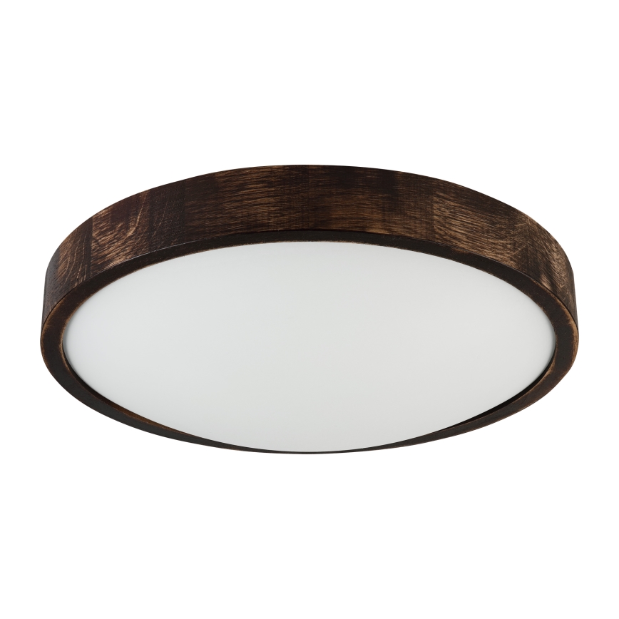 Brilagi - LED-taklampa CARVALHO SLIM SMOKEY LED/36W/230V i ek, Ø 37,5 cm