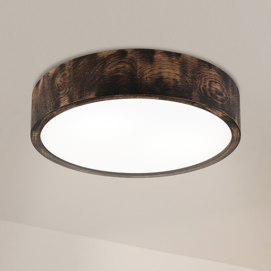 Brilagi - LED taklampa CARVALHO SMOKEY LED/36W/230V ek, Ø 37,5 cm