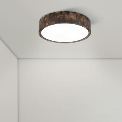 Brilagi - LED taklampa CARVALHO SMOKEY LED/36W/230V ek, Ø 37,5 cm
