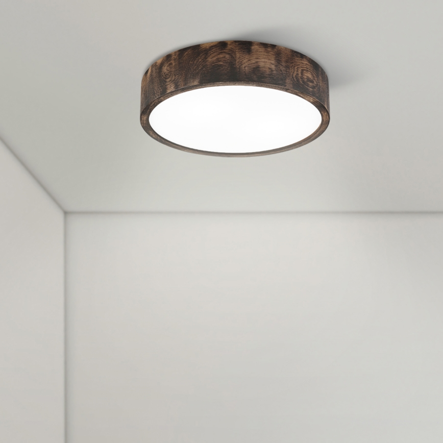 Brilagi - LED taklampa CARVALHO SMOKEY LED/36W/230V ek, Ø 37,5 cm